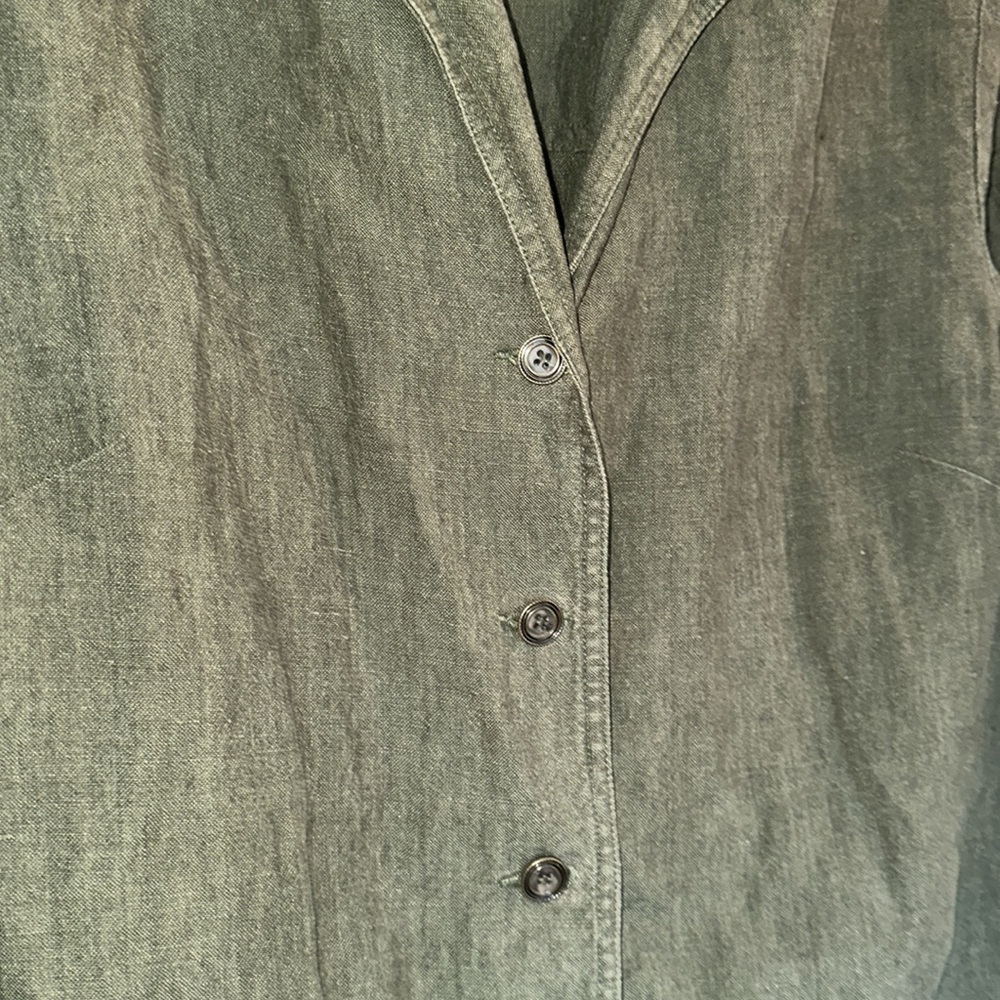 EMMA JAMES LINEN SIZE 8 BLAZER SHIRT Shacket A38 - Picture 2 of 7